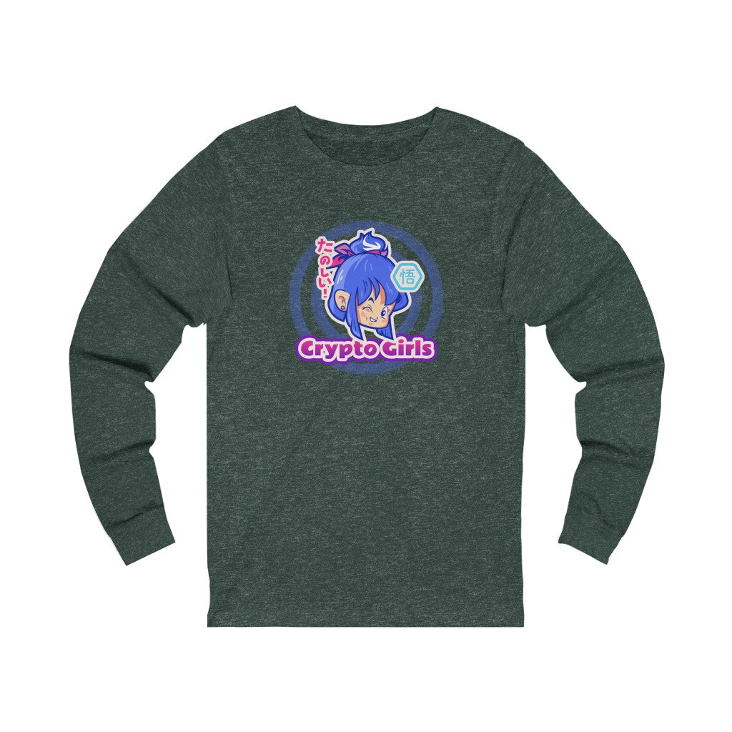 Crypto Girls Anime Long Sleeve Tee