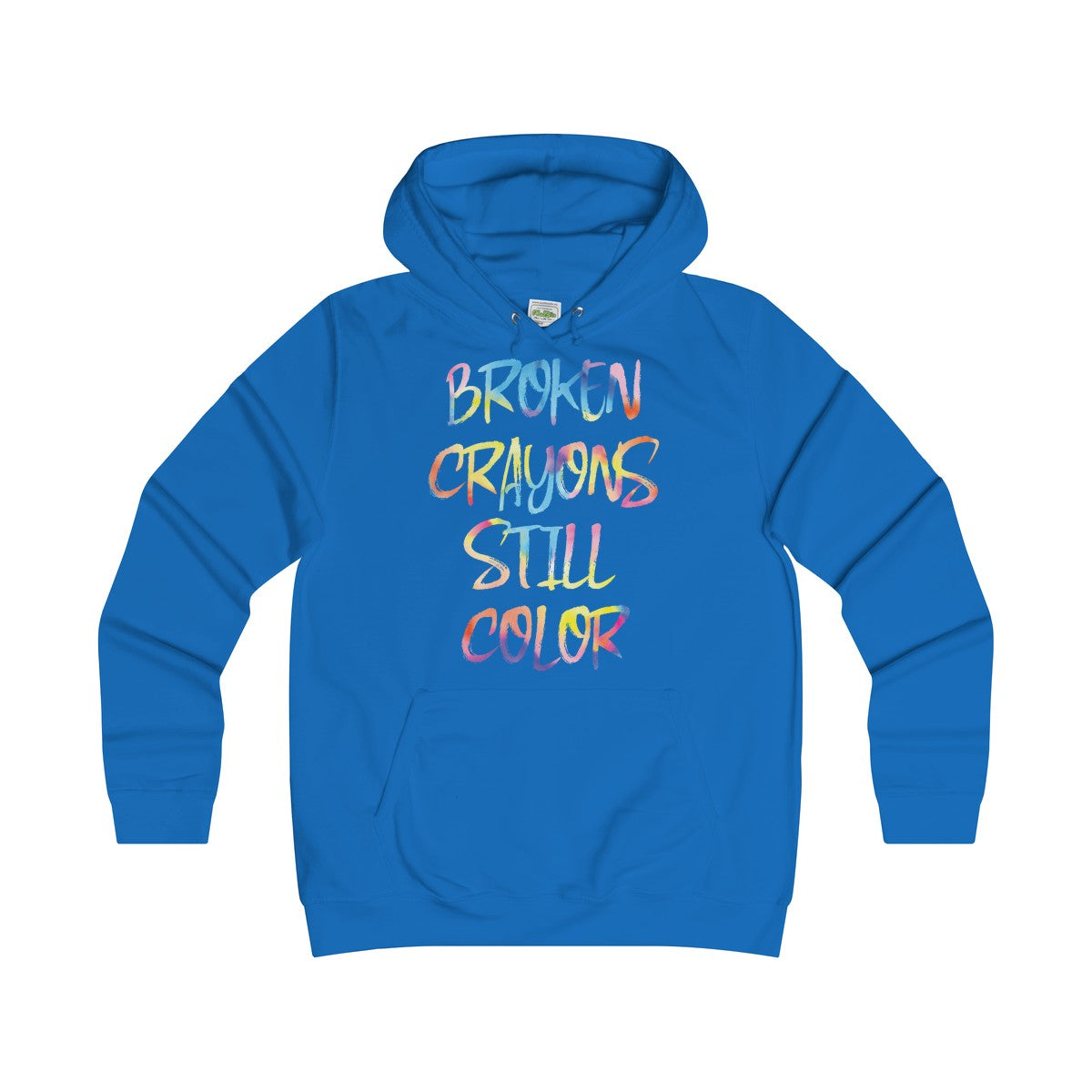 Girlie Broken Crayon College Hoodie - Avion Cuatro