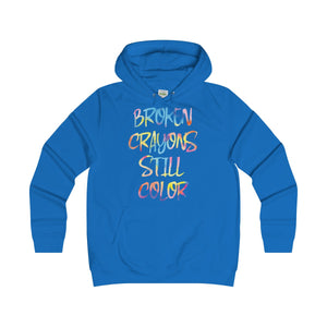 Girlie Broken Crayon College Hoodie - Avion Cuatro