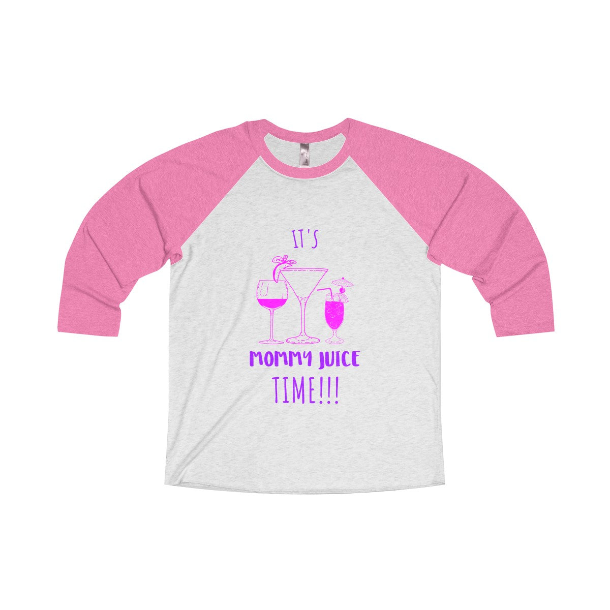 Mommy Juice Tri-Blend 3/4 Raglan Tee - Avion Cuatro