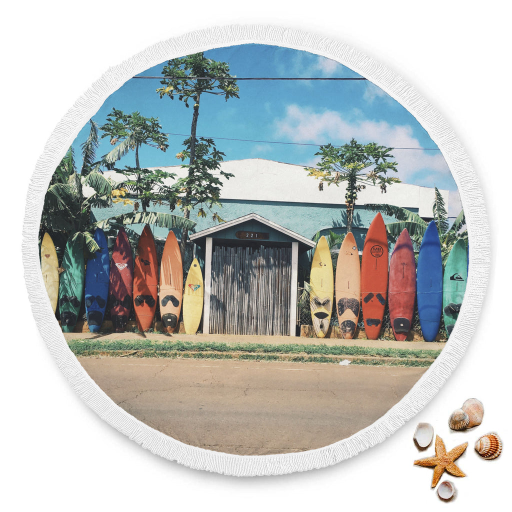 Board House Round Beach Blanket - Avion Cuatro