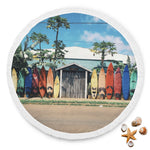 Board House Round Beach Blanket - Avion Cuatro