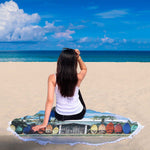 Board House Round Beach Blanket - Avion Cuatro