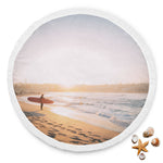 Morning Surf Round Beach Blanket - Avion Cuatro