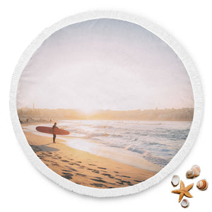 Morning Surf Round Beach Blanket - Avion Cuatro