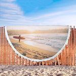 Morning Surf Round Beach Blanket - Avion Cuatro