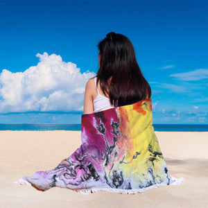 Splatter Round Beach Blanket - Avion Cuatro