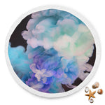 Blue Smoke Round Beach Blanket - Avion Cuatro