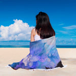 Blue Smoke Round Beach Blanket - Avion Cuatro
