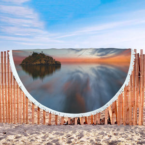 Lonely Isle Round Beach Blanket - Avion Cuatro