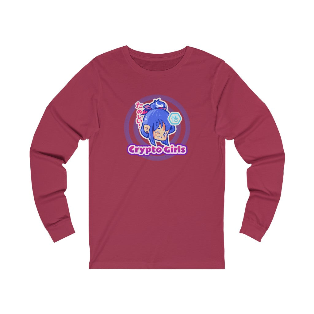 Crypto Girls Anime Long Sleeve Tee