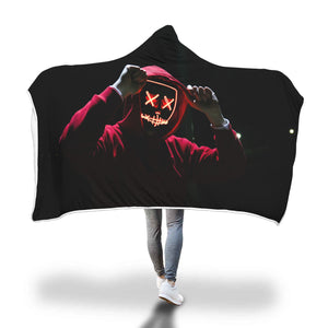 Black Halloween Hooded Blanket - Avion Cuatro