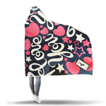 Red Love Hooded Blanket - Avion Cuatro