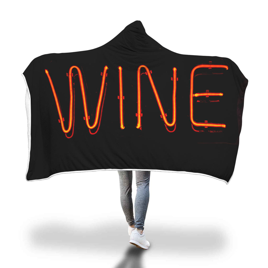 Neon Wine Hooded Blanket - Avion Cuatro