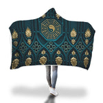 Blue Yin Yang Hooded Blanket - Avion Cuatro