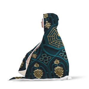 Blue Yin Yang Hooded Blanket - Avion Cuatro