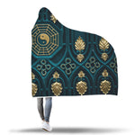 Blue Yin Yang Hooded Blanket - Avion Cuatro