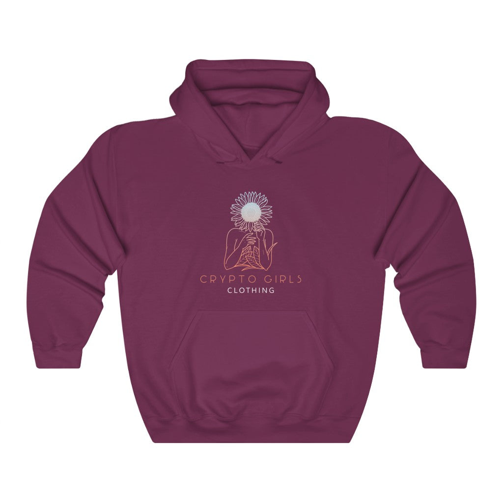 Crypto Girl Flower Child Hoodie