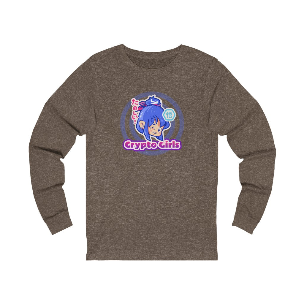 Crypto Girls Anime Long Sleeve Tee