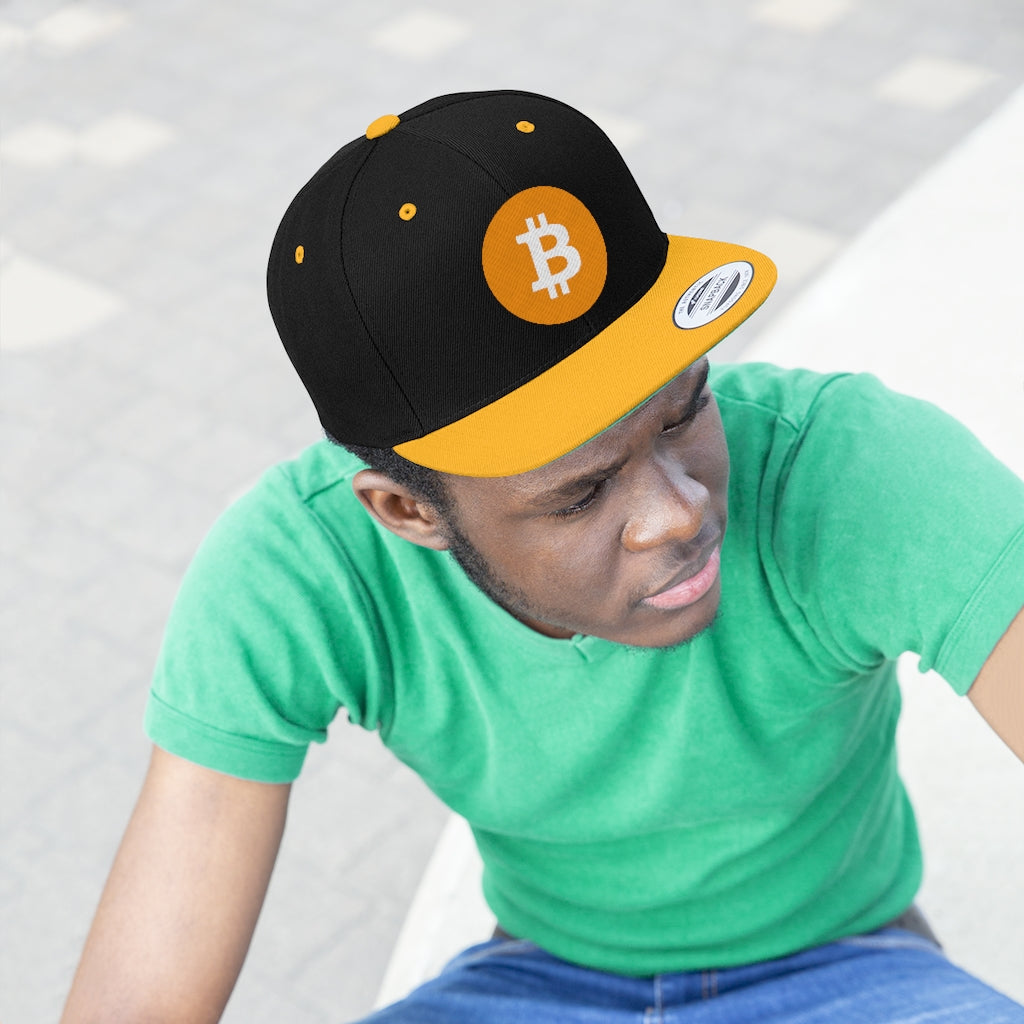 Bitcoin Flat Bill Hat
