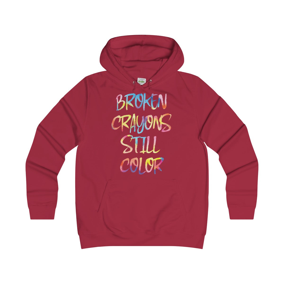 Girlie Broken Crayon College Hoodie - Avion Cuatro