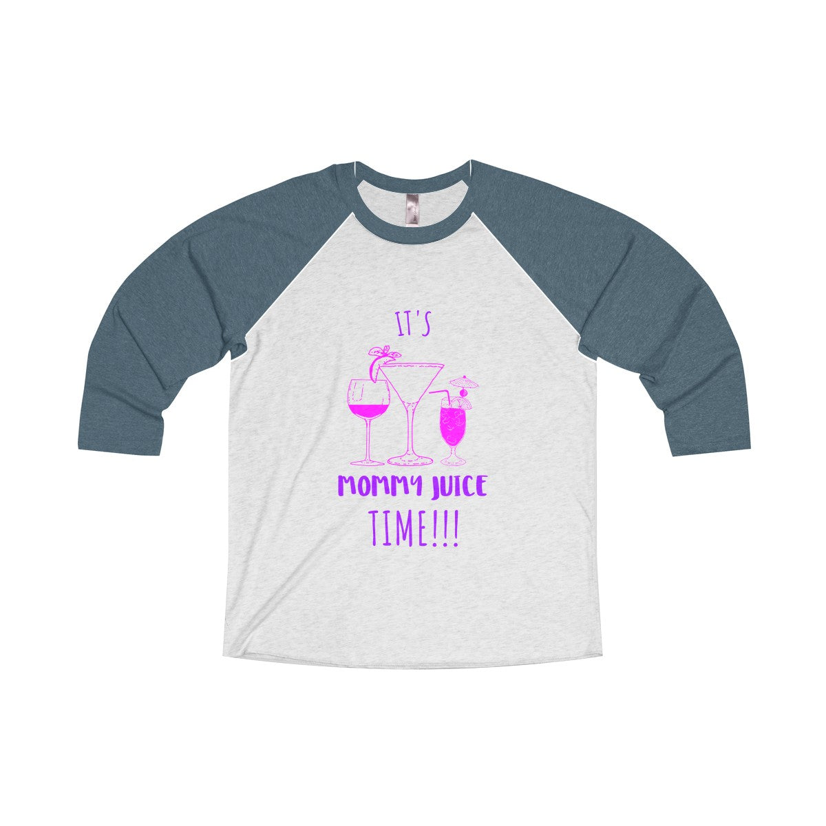 Mommy Juice Tri-Blend 3/4 Raglan Tee - Avion Cuatro