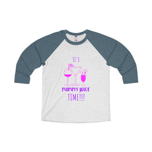 Mommy Juice Tri-Blend 3/4 Raglan Tee - Avion Cuatro