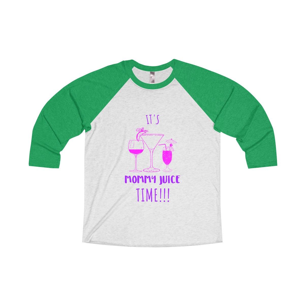 Mommy Juice Tri-Blend 3/4 Raglan Tee - Avion Cuatro