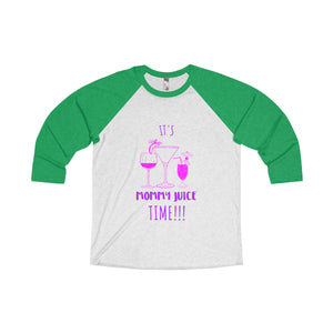 Mommy Juice Tri-Blend 3/4 Raglan Tee - Avion Cuatro
