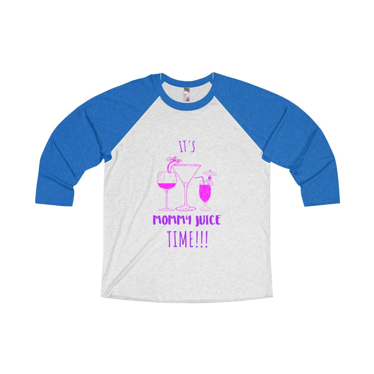 Mommy Juice Tri-Blend 3/4 Raglan Tee - Avion Cuatro