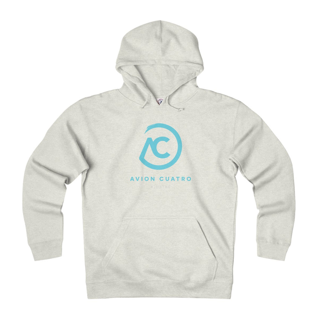 Blue AC Logo Heavyweight Fleece Hoodie - Avion Cuatro