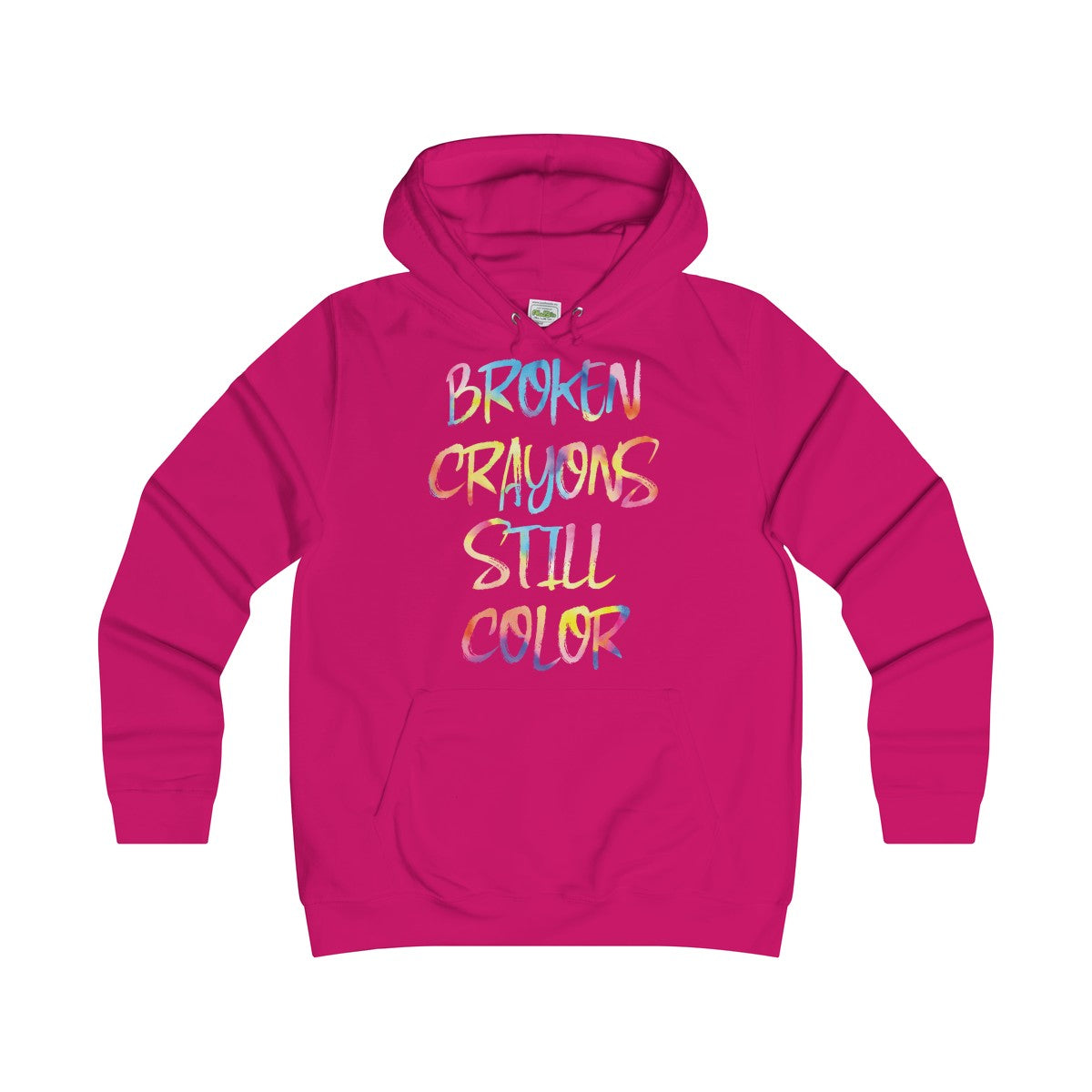 Girlie Broken Crayon College Hoodie - Avion Cuatro