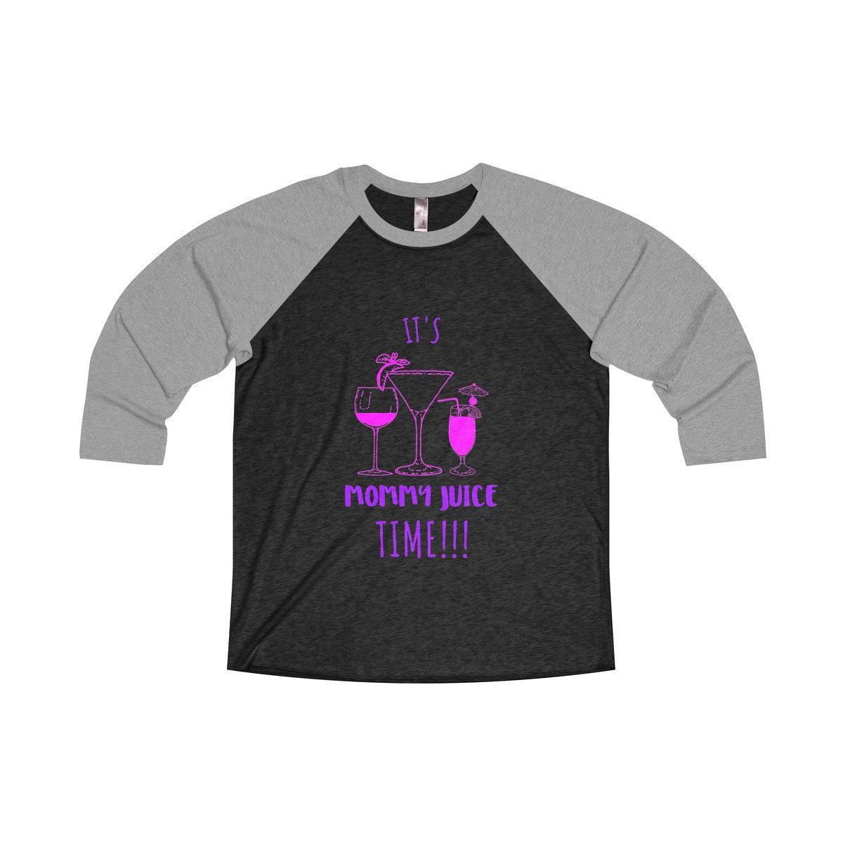 Mommy Juice Tri-Blend 3/4 Raglan Tee - Avion Cuatro