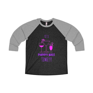 Mommy Juice Tri-Blend 3/4 Raglan Tee - Avion Cuatro