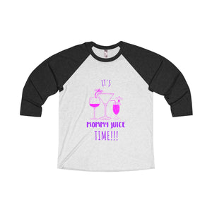 Mommy Juice Tri-Blend 3/4 Raglan Tee - Avion Cuatro