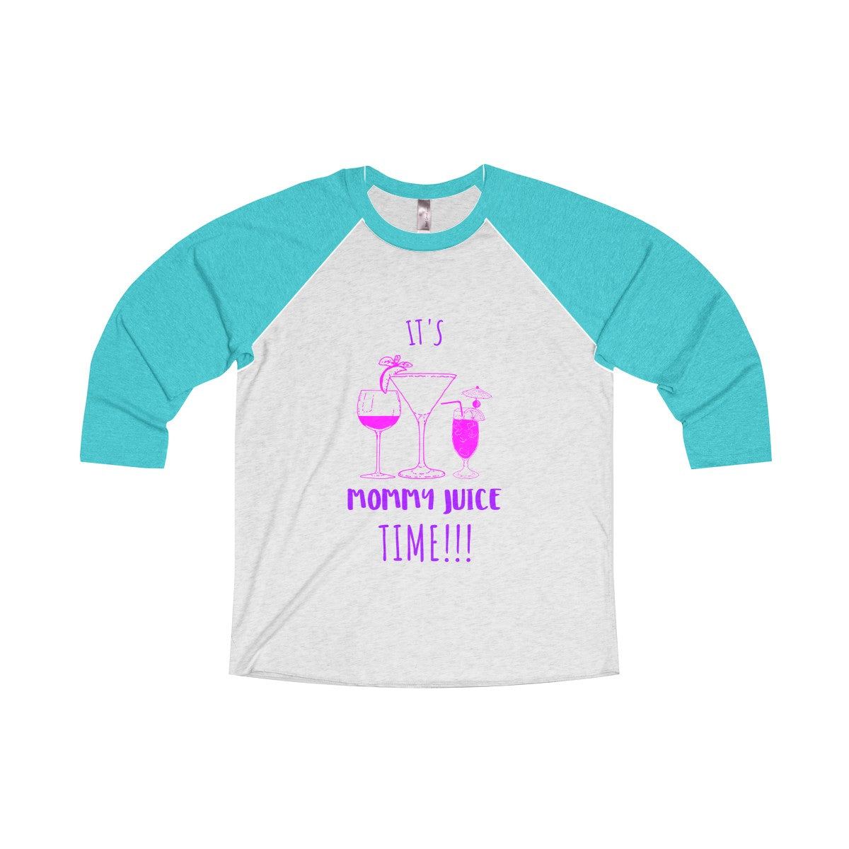 Mommy Juice Tri-Blend 3/4 Raglan Tee - Avion Cuatro
