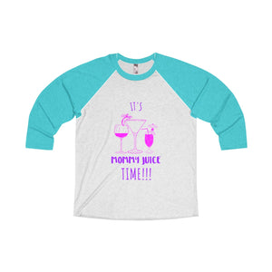 Mommy Juice Tri-Blend 3/4 Raglan Tee - Avion Cuatro