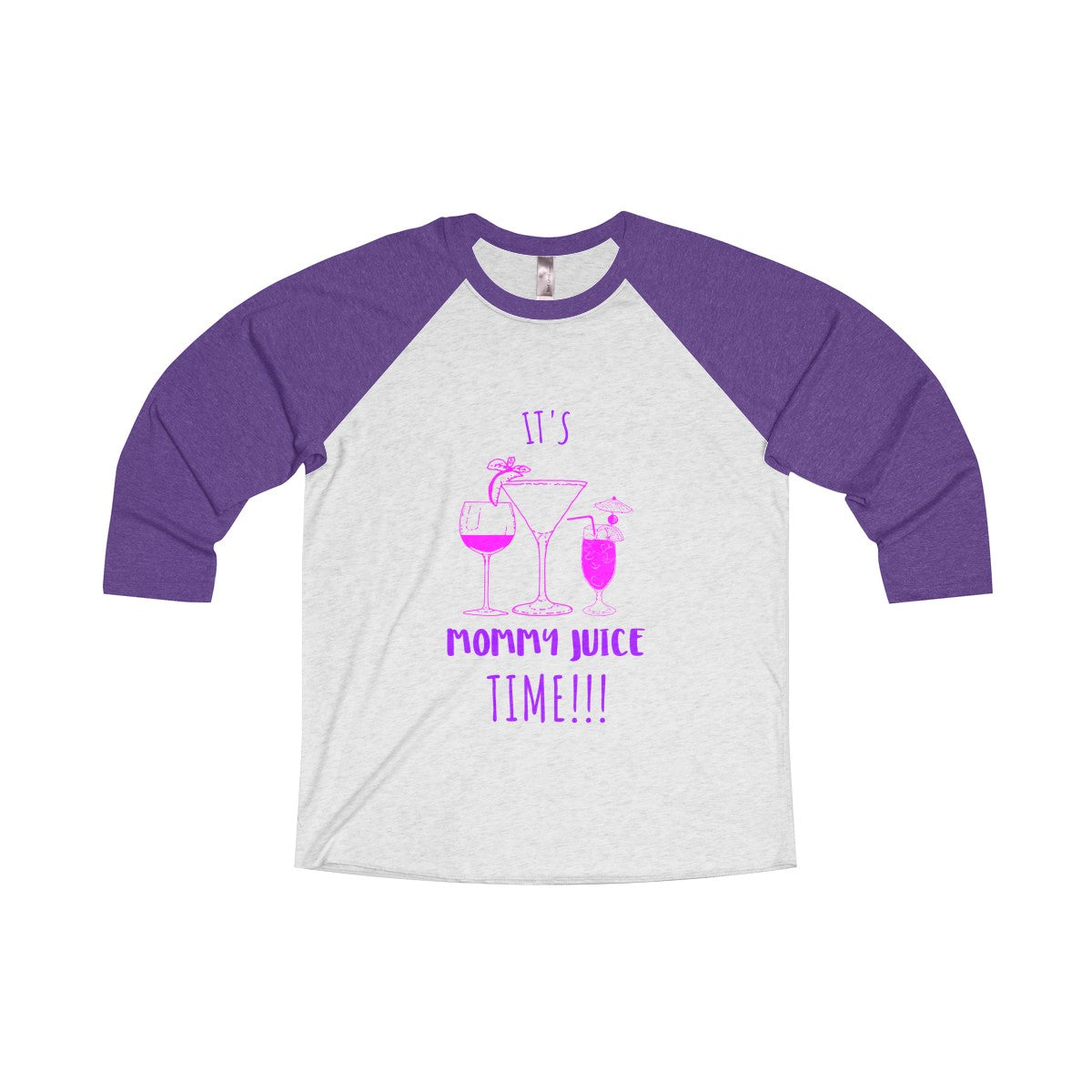 Mommy Juice Tri-Blend 3/4 Raglan Tee - Avion Cuatro