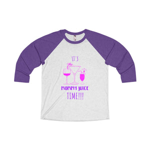 Mommy Juice Tri-Blend 3/4 Raglan Tee - Avion Cuatro