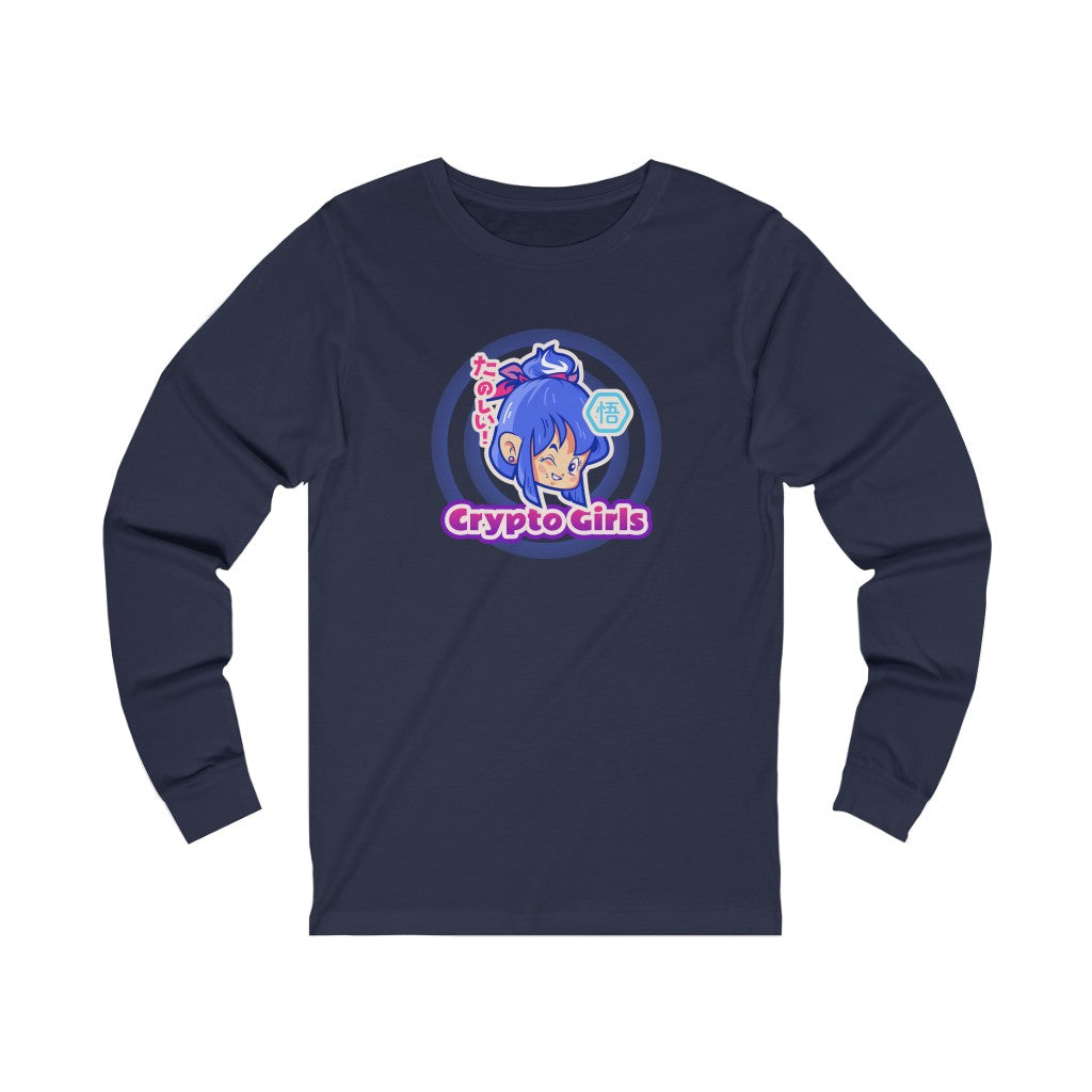 Crypto Girls Anime Long Sleeve Tee