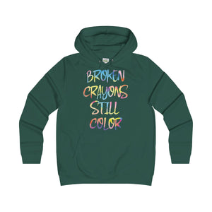 Girlie Broken Crayon College Hoodie - Avion Cuatro