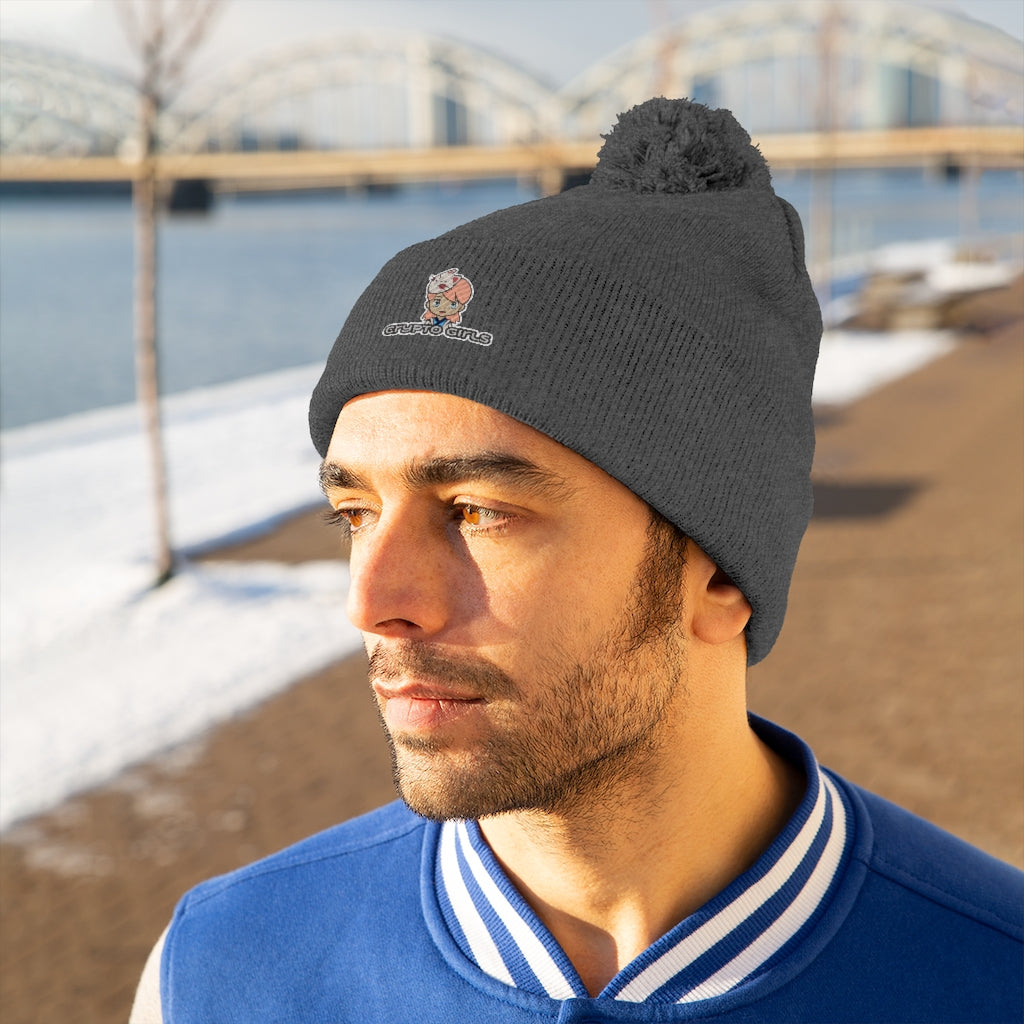 Crypto Girls Pom Pom Beanie