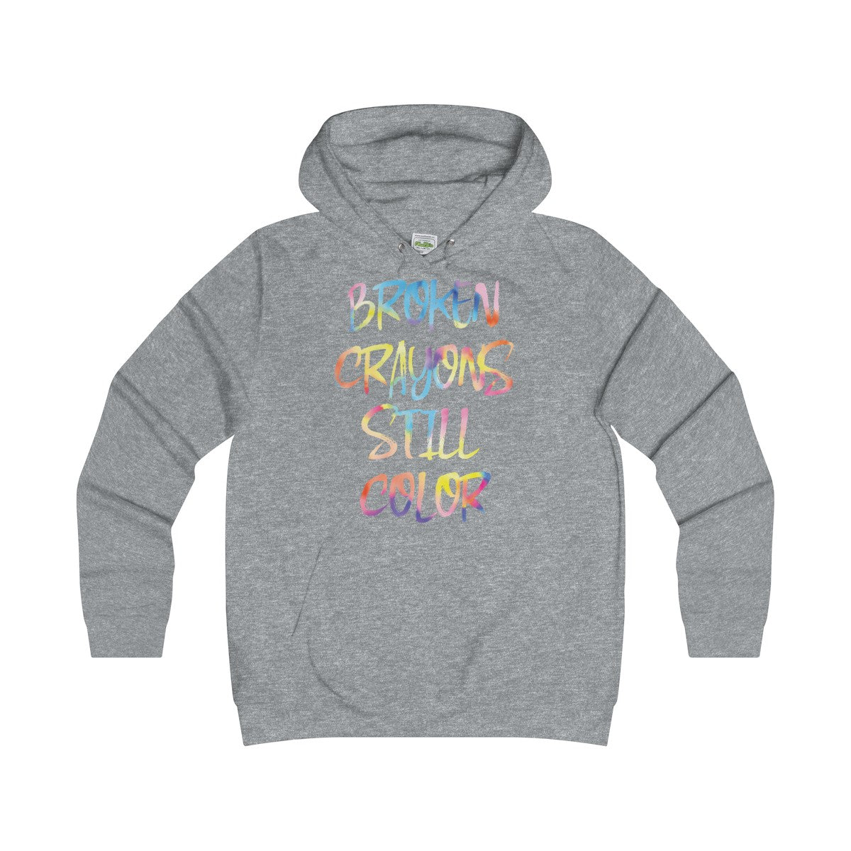 Girlie Broken Crayon College Hoodie - Avion Cuatro