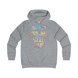 Girlie Broken Crayon College Hoodie - Avion Cuatro