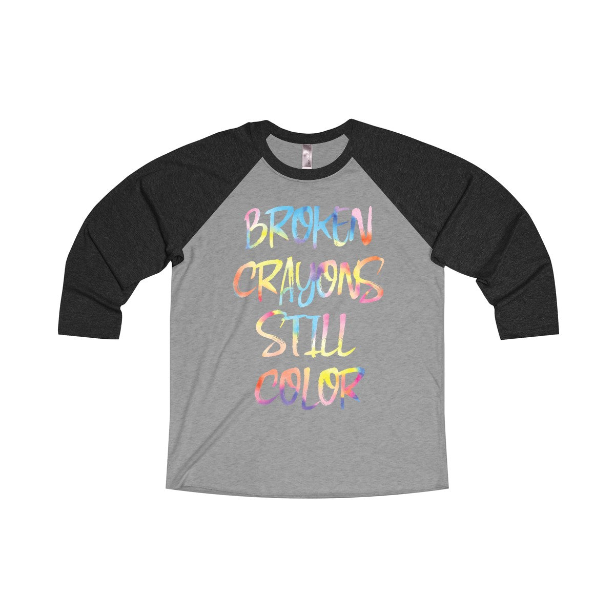 Women's Broken Crayon 3/4 Raglan Tee - Avion Cuatro