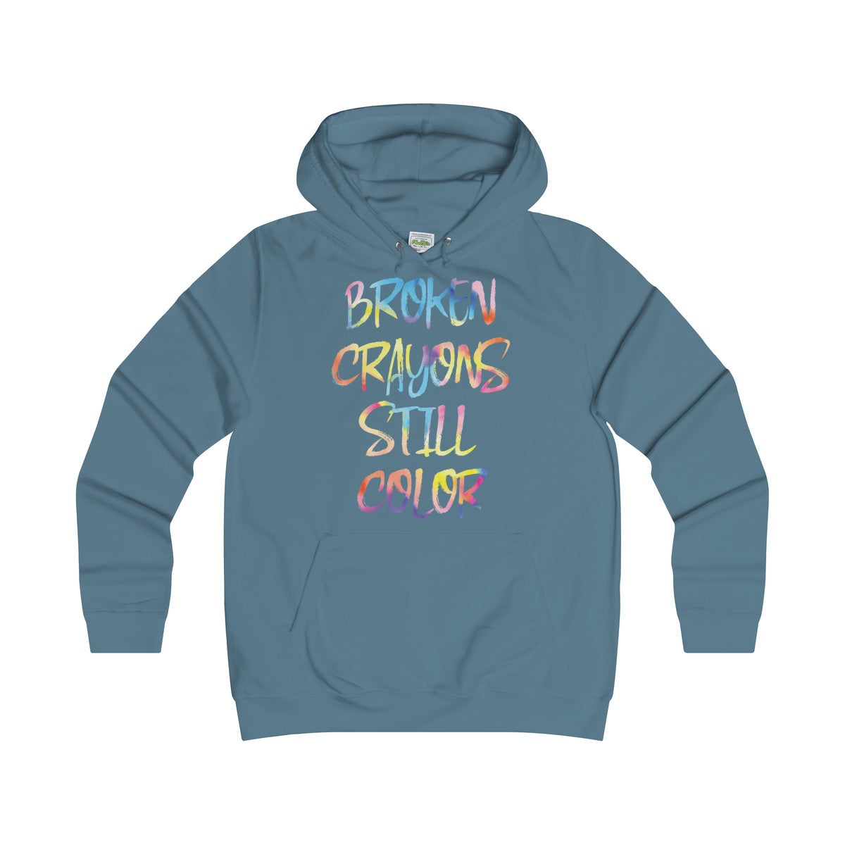 Girlie Broken Crayon College Hoodie - Avion Cuatro