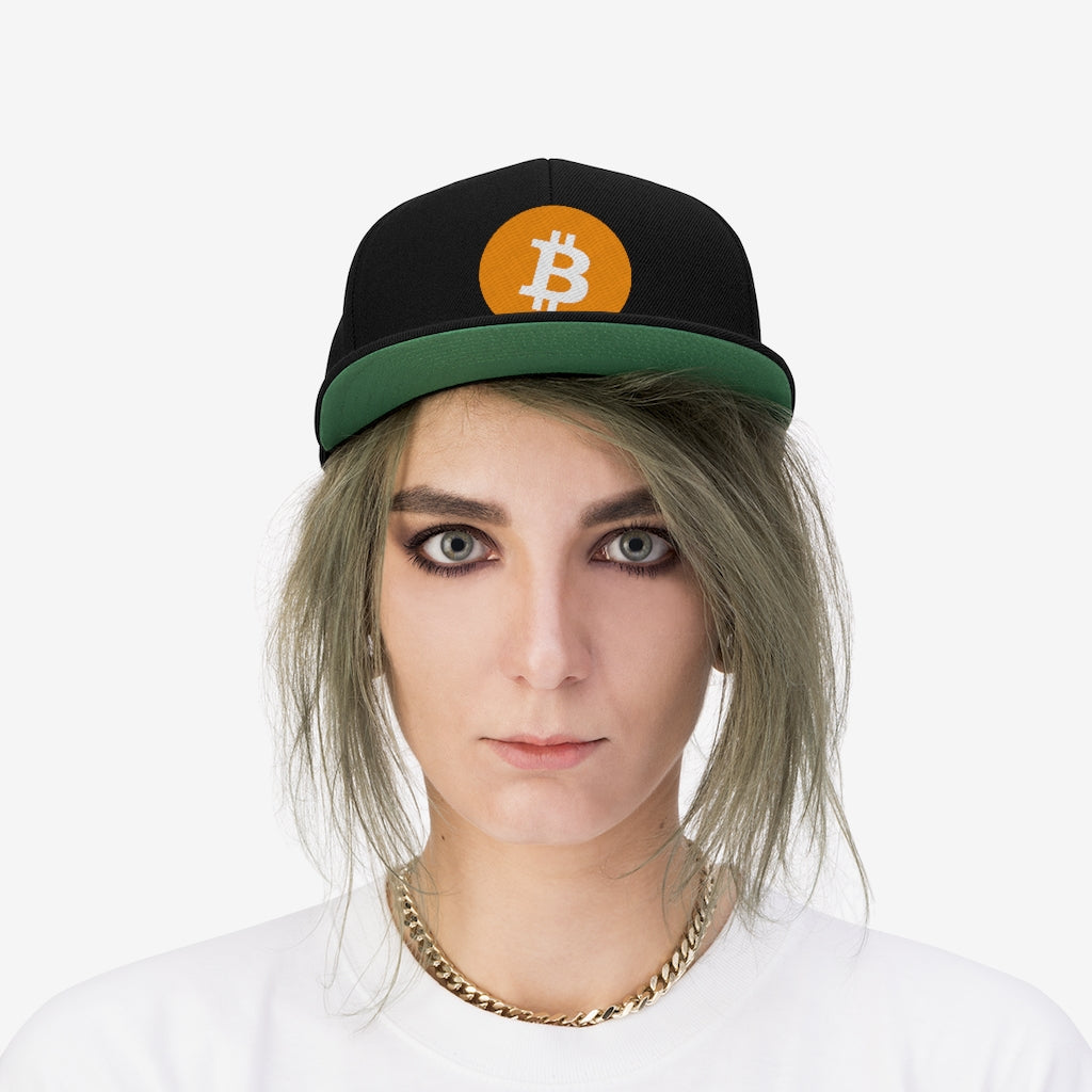 Bitcoin Flat Bill Hat