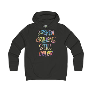 Girlie Broken Crayon College Hoodie - Avion Cuatro