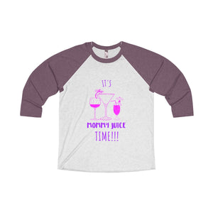 Mommy Juice Tri-Blend 3/4 Raglan Tee - Avion Cuatro