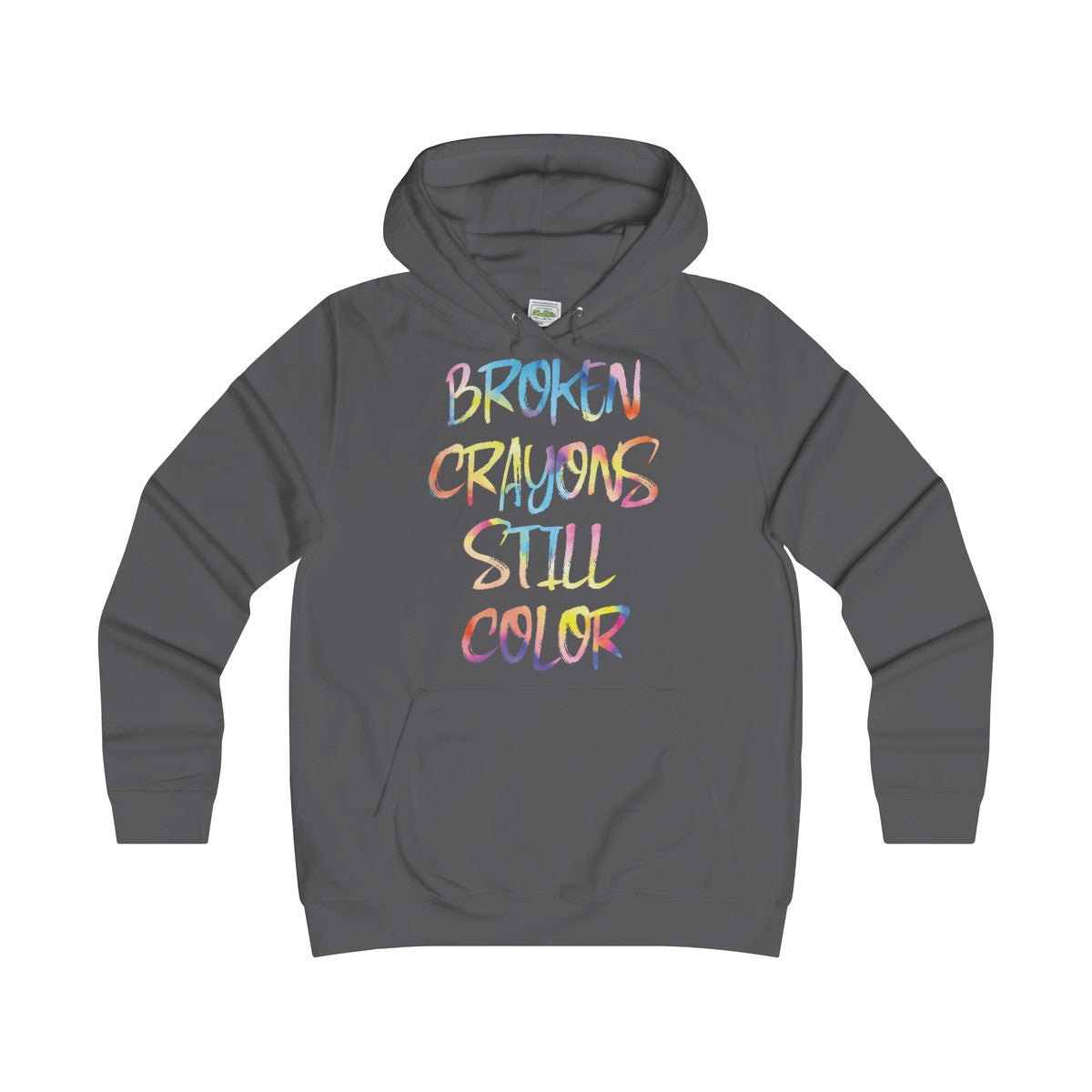 Girlie Broken Crayon College Hoodie - Avion Cuatro